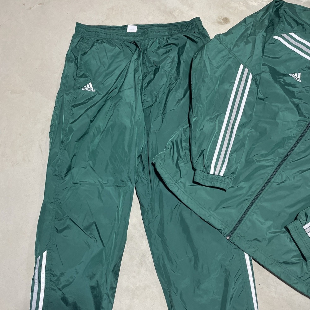 Vintage Y2K ADIDAS TEAM Copa Soccer Men's SZ XL Nylon Track Jacket Pants SET - Picture 3 of 16